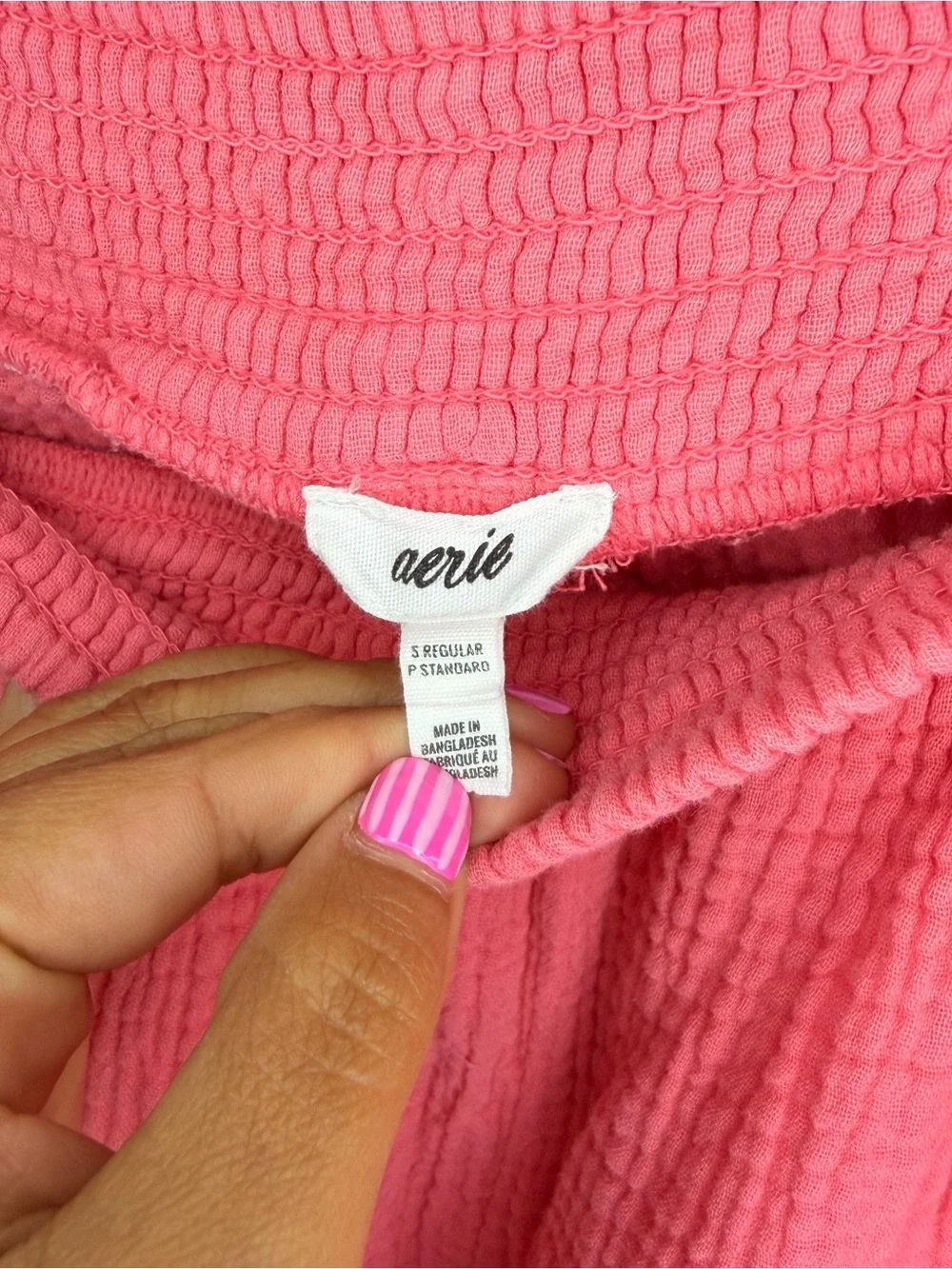 Aerie Gauzy High Waisted Cargo Pants Women’s Size Small Color Haute Coral - Picture 2 of 7